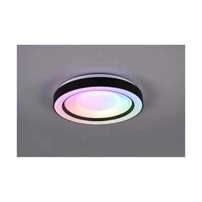 Reality Arco Deckenleuchte LED Schwarz, 1-flammig, Fernbedienung, Farbwechsl...