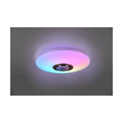 Reality Musica Deckenleuchte LED Weiß, 2-flammig, Fernbedienung, Farbwechsl...