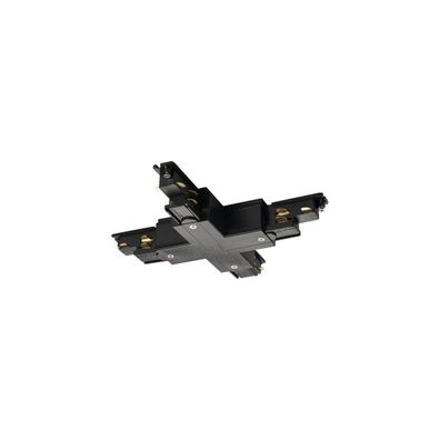 SLV S-TRACK DALI X-Verbinder für 3Phasen-Hochvolt-Aufbauschiene, schwarz (1...