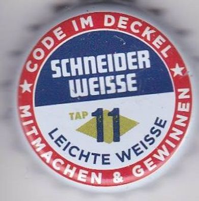 1 Kronkorken Schneider leichte Weisse Aktionskorken (118)