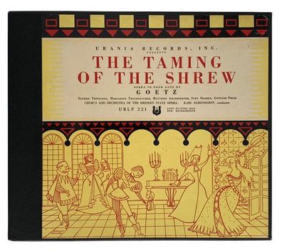 Urania Records (3) URLP 221 - The Taming Of The Shrew (Opera) - Hermann Goetz