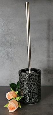 Kleine Wolke Kroko Schwarz WC-Bürste Steinzeug im Kroko-Design