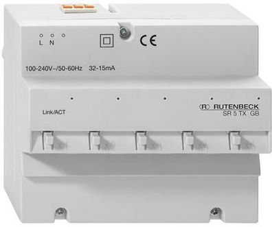 Rutenbeck (23510503) SR 5TX GB REG-Switch, 10/100/1000Mbit/ s, für 5 Endger...