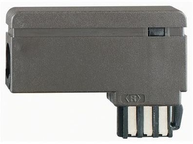Rutenbeck (700101241) TS F TAE-Stecker für Telefone, frei belegbar, mausgrau