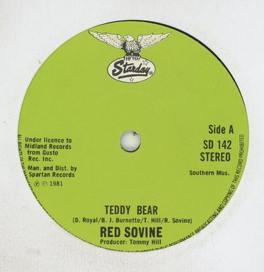 7" Red Sovine - Teddy Bear ( Ohne Cover )