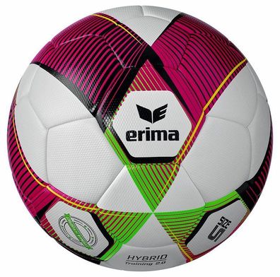 12 Stück Erima Hybrid 2.0 Trainingsball Gr. 5 (430g) + Ballsack gratis Rot-Grün