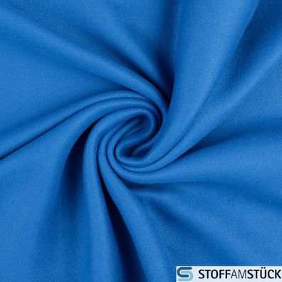 Stoff Polyester Fleece blau Antipilling beidseitig weich