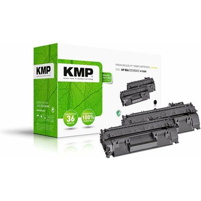 2 KMP H-T235D schwarz Toner ersetzen HP 05A (CE505D)