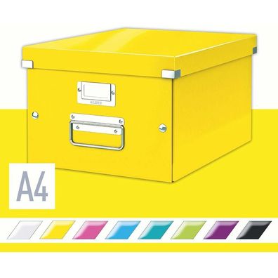 LEITZ Click & Store Aufbewahrungsbox 16,7 l gelb 28,1 x 36,9 x 20,0 cm
