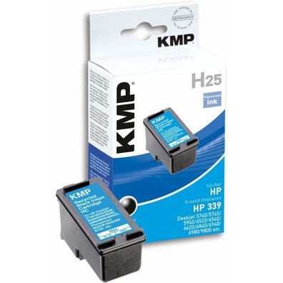 KMP H25 schwarz Tintenpatrone ersetzt HP 339 (C8767E)