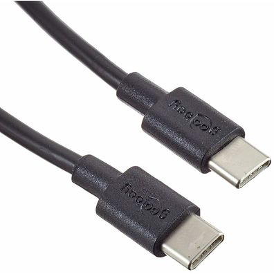 goobay USB C Kabel 1,0 m schwarz