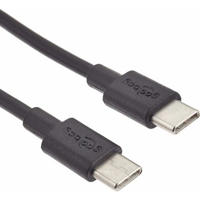 goobay USB C Kabel 0,5 m schwarz