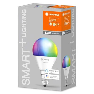 Ledvance LED-Lampe SMART+ WiFi Mini bulb 40 Multicolour E14 4,9 W matt