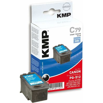 KMP C79 schwarz Druckkopf ersetzt Canon PG-512
