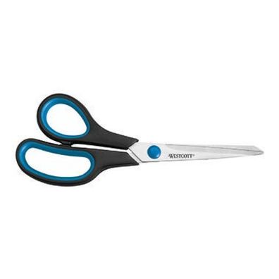 Scissors Easy Grip 21cm Stainless Steel, Soft Grip, Left-Handed