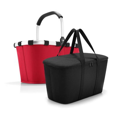 reisenthel Set aus carrybag BK + coolerbag UH BKUH, red + black, Unisex