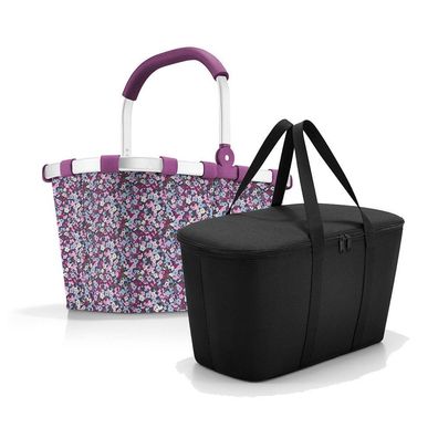 reisenthel Set aus carrybag BK + coolerbag UH BKUH, viola mauve + black, Unisex
