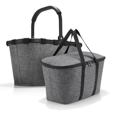 reisenthel Set aus carrybag BK + coolerbag UH BKUH, twist silver, Unisex