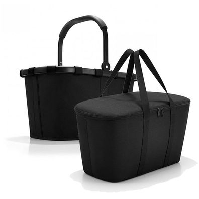 reisenthel Set aus carrybag BK + coolerbag UH BKUH, Frame black + black, Unisex