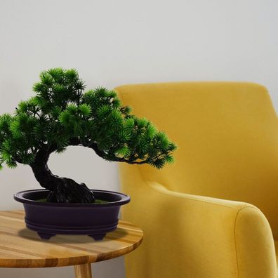Kuenstliche Kiefern-Topfpflanze, Topf-Bonsai-Home-Office-Tischpflanze DE