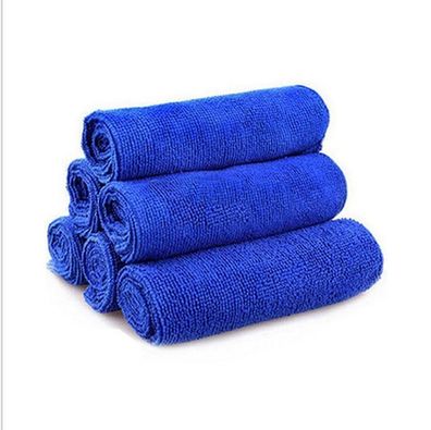TOP 50X Mikrofasertuecher Auto Reinigung Microfasertuch Handtuch Waschlappen Blue
