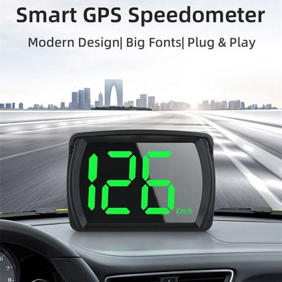 Universal Auto GPS HUD Digital Tachometer KMH Head Up Display Große Schrift NEU