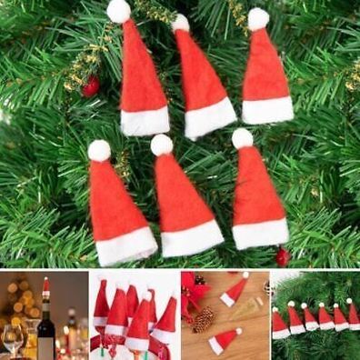 30x Mini Weihnachtsmuetze Nikolausmuetze Santa Muetze Dekoration fur Lollipop DE