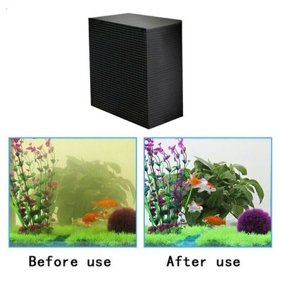 Eco-Aquarium Water Purifier Cube Aquarium Filter material Aktivkohle Wuerfel Neu