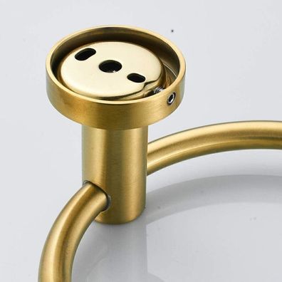 Badezimmer Handtuchring Edelstahl Gebuerstet Gold Handtuchhalter Hardware Ring