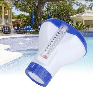 Dosierschwimmer Pool Thermometer Schwimmbad Mini Chlor Dosierschwimmer DE