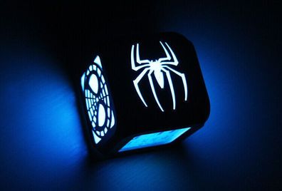 The Spiderman Digital USB LED Light Alarm Clock 7 Colors XMAS Gifts Kids Room UK