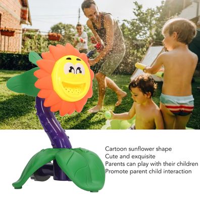Pretty Sun Flower Sprinkler Toy With Hose Attachment Summer Outside Toys