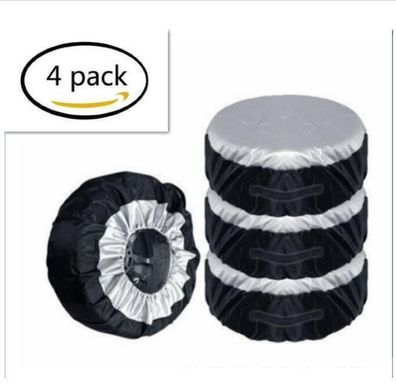 4 Stueck Reifentaschen Reifenschutzhuelle Aufbewahrung 13-20 Zoll UV Schutz ß80cm