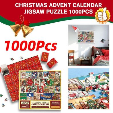 2023 Weihnachts-Adventskalender-Puzzle 1000PCS DE NEW