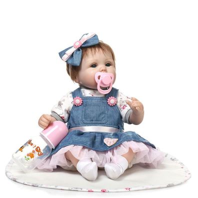 40CM Realistische Reborn Puppe Leben wie Puppen Silikon Vinyl Baby Soft Body