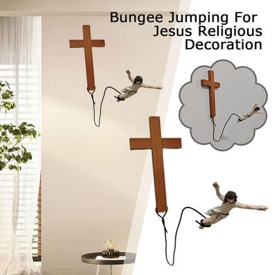 Bungee Jumping Jesus-Ostern Dekorative Ornamente Religiöse Feiertagsgeschenke