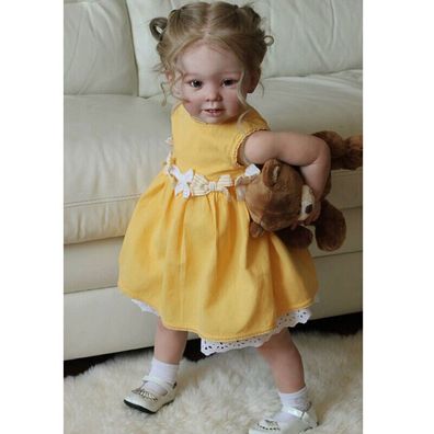 28inch Reborn Baby Dolls Newborn Girl Full Body Realistic Cloth Toddler Gift Kit