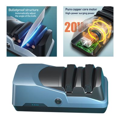 Professioneller automatischer elektrischer Messerschärfer USB aufladbar fur