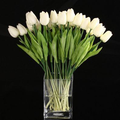 20 Stueck Tulpe-Blumen-Latex Real Touch fur Hochzeits-Dekoration-Beste GY DE