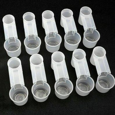 10x Automatische Gefluegel Trinkwasser Tassen Kunststoff Napf Huehnertränke Neu