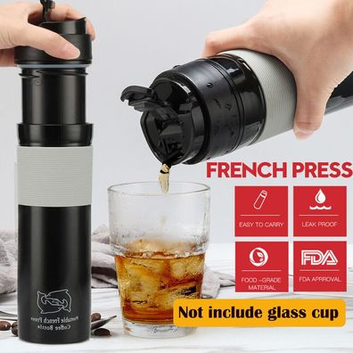 ICafilas French Coffee Presse Portable Travel Mug Quick Brew Tea Maker Bottle UK