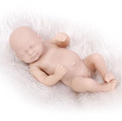 26cm Mädchen Reborn Baby Doll Babypuppen Realistisches Ganzkörper-Silikon