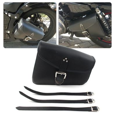 Right Side PU Leather Saddlebag Bag For Harley Davidson Sportster XL883, XL1200