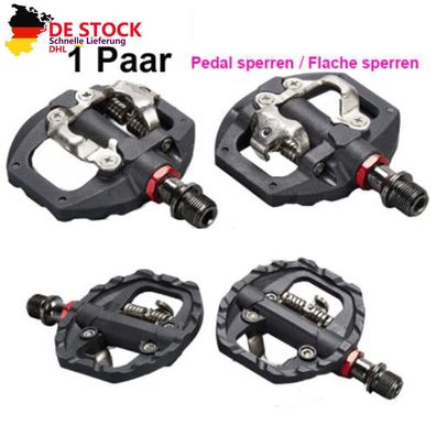 MTB Mountain Road Bike Cleats Clipless Pedals Bicycle SPD Self-locking Pedal Kit