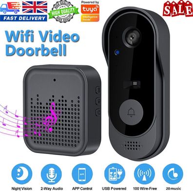 Smart WiFi Wireless Video Tuerklingel Telefon ueberwachungskamera Tuerklingel