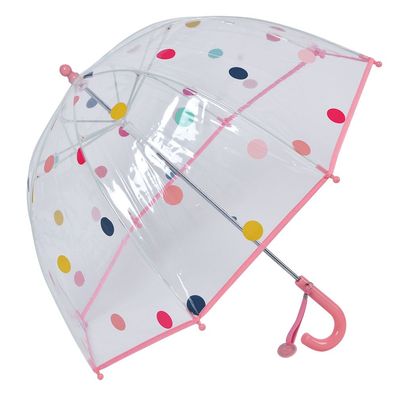 Juleeze Kinderregenschirm Ø 65x65 cm Rosa Kunststoff Punkte