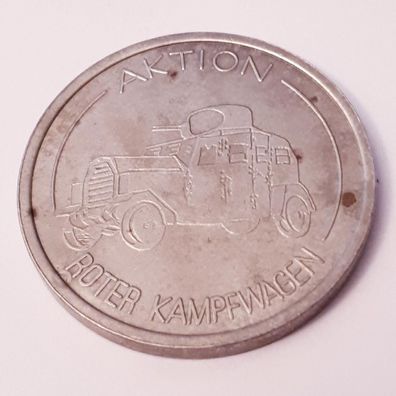 DDR NVA Medaille Aktion Roter Kampfwagen