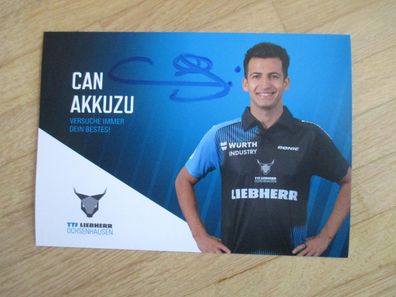 Tischtennis Bundesliga Ochsenhausen Saison 23/24 Can Akkuzu - hands. Autogramm!