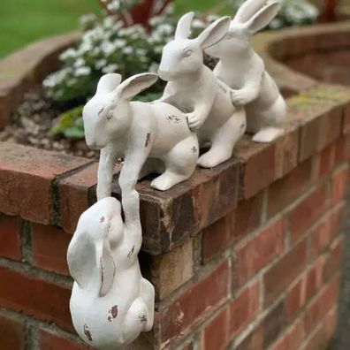 Rettet Hasen Skulptur Saved Bunny Dekor Skulpturen Party Geschenk Ornament E3C1