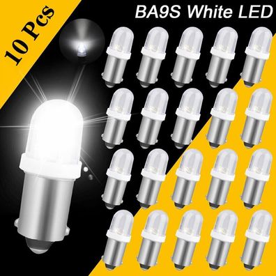 DE 10x LED BA9S 233 T4W H6W Instrumenten Beleuchtung Standlicht Birne Weiß DC12V
